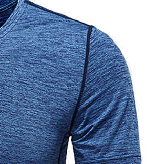 俞兆林（YUZHAOLIN）短袖T恤 男士透气速干休闲纯色运动短袖T恤1303B-8905深蓝色M