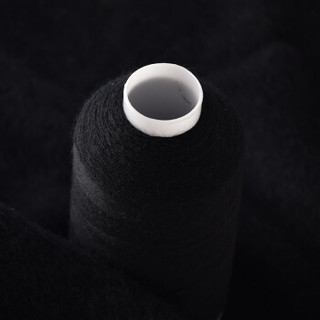 牧心 羊绒线 毛线 24/2中细线 手编机织均可 婴儿宝宝毛线 围巾线Z01 纯黑色