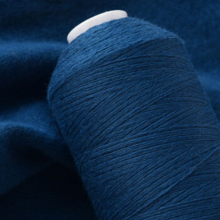 牧心 毛线 羊绒线 26/2中细线 手编机织均可 婴儿宝宝毛线 围巾线Z02 牛仔蓝
