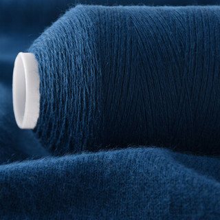 牧心 毛线 羊绒线 26/2中细线 手编机织均可 婴儿宝宝毛线 围巾线Z02 牛仔蓝