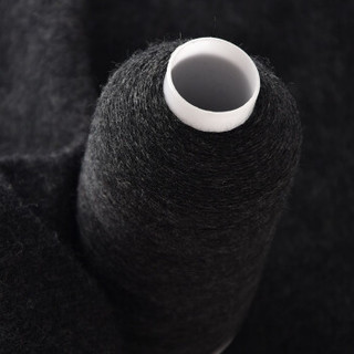 依尚 毛线 羊绒线 26/2中粗线 手编机织均可 婴儿宝宝毛线 围巾线M02 炭灰色
