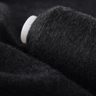 依尚 毛线 羊绒线 26/2中粗线 手编机织均可 婴儿宝宝毛线 围巾线M02 炭灰色