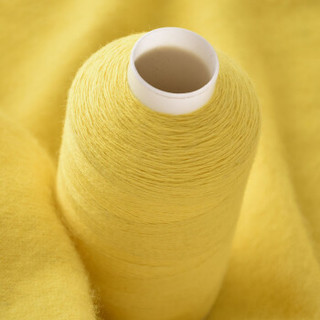 奥丝布莱特 羊绒线毛线 24/2中细线 手编机织均可 婴儿宝宝毛线 围巾线J03 正黄色