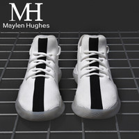 麦伦休斯 Maylen Hughes 韩版潮流百搭运动休闲ins超火的男鞋 白色 42