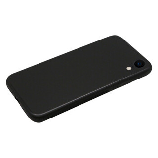 伟吉iPhoneXR 玻璃后盖手机壳（钢化玻璃后盖+TPU软边）防摔全包新款硬壳 黑色 适用于苹果XR