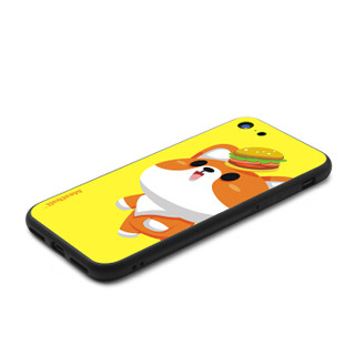 品胜（PISEN）苹果iphone7/8手机壳/卡通保护壳 防摔全包钢化玻璃壳可爱保护套 柠檬黄