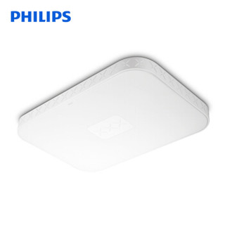 飞利浦（PHILIPS）LED吸顶灯 客厅灯卧室灯吸顶灯 可调光调色 昕菱80W 长方形（含遥控）