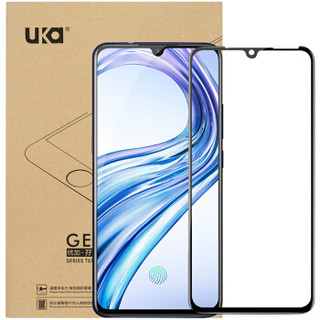 优加 VIVO X23/VIVO iQOO钢化膜 x23/iqoo手机膜 全屏覆盖玻璃膜 高清手机贴膜非水凝保护膜 黑色