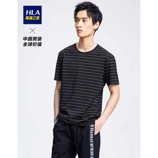 HLA 海澜之家 HNTCJ2E050A 男款条纹短袖