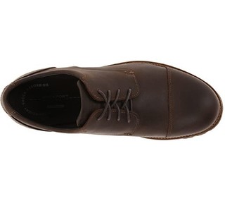 ROCKPORT 乐步 Channer Oxford 男士休闲皮鞋 Brown US7 棕色