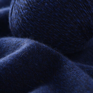 依尚 羊绒线毛线 16/3中粗线 手编机织均可 婴儿宝宝毛线 围巾线M05 AB蓝