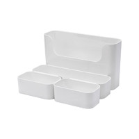纳川壁挂式置物储物盒厨房浴室卫生间杂物塑料免打孔收纳整理盒