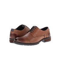 史蒂夫·马登 STEVE MADDEN Hanssel Cap-Toe Oxford  男士休闲皮鞋 Cognac US7