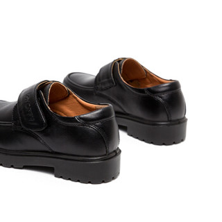 斯纳菲童鞋 男童皮鞋新款四季学生演出鞋儿童单鞋19620黑色36