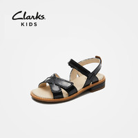 clarks 其乐童鞋 真皮小女童软底凉鞋