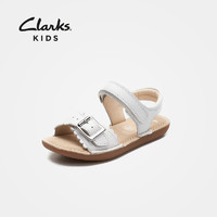 Clarks 其乐童鞋 女童花边橡胶防滑软底牛皮公主鞋凉鞋