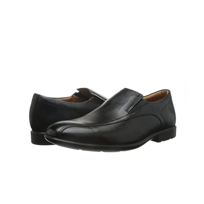 Clarks Gosworth Step 男士休闲皮鞋 黑色