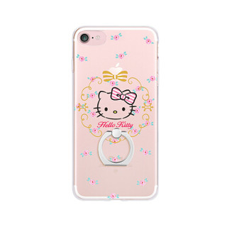 x-doria HelloKitty苹果7/8手机壳iPhone7/8保护套 指环扣支架全包硅胶防摔保护壳 花漾凯蒂猫