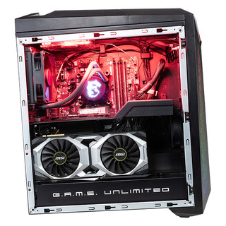 MSI 微星 无烬X 255 台式机 酷睿i9-9900k 16GB 512GB SSD+2TB HDD RTX 2080 8G  