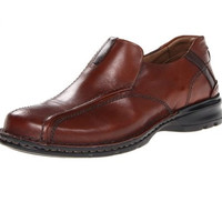 Clarks Escalade Slip-On 男款真皮休闲鞋 Brown Leather US8