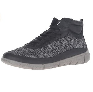 ecco 爱步 Intrinsic 1 High-M 男士休闲鞋 Black/Concrete EU39