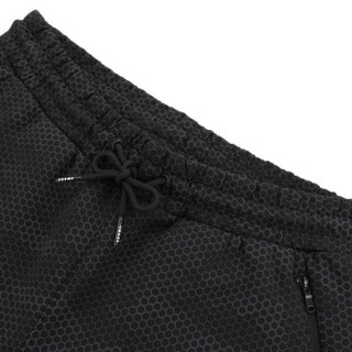 李宁 LI-NING AKLN671-1 韦德系列 男 卫裤 标准黑印花 XL码