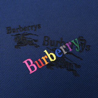 博柏利/巴宝莉 BURBERRY 男款棉质短袖POLO衫亮靛蓝三重徽标 80009031 XL码