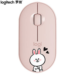 Logitech 罗技 Pebble 轻薄型静音双模鼠标 LINE FRIENDS系列