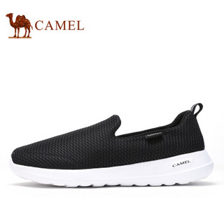 骆驼（CAMEL） 时尚休闲套脚户外运动鞋男 A912304570 黑色 44