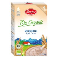 特福芬（Töpfer）德国原装进口有机斯佩耳特小麦粉 婴幼儿辅食 有机小麦粉米糊175g（6个月以上适用） *10件