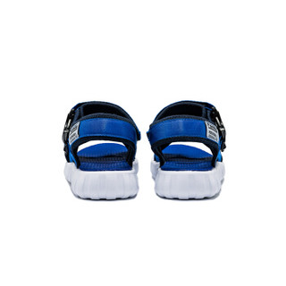 乔丹 QIAODAN QM9250801夏季新款儿童凉鞋男中大童沙滩鞋舒适防滑软底透气凉鞋活力蓝/白色34