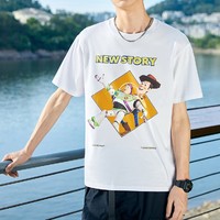 PEACEBIRD MEN 太平鸟 玩具总动员系列 男士草莓熊印花T恤