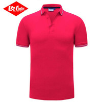 Lee Cooper    短袖POLO衫2019新款时尚休闲打底衫潮流百搭款 LZ-2758 梅红 XL