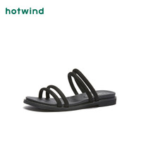 热风HotwindH51W9605女士时尚凉鞋 01黑色 36