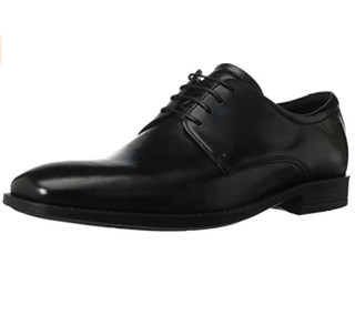 ecco 爱步 Edinburgh Plain Toe Tie 男士正装鞋 black US8-8.5