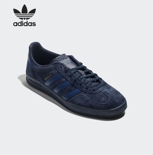 Adidas/阿迪达斯正品三叶草Gazelle Indoor 男子经典休闲鞋F35170 深蓝色 36