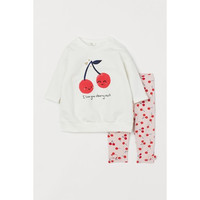 H&M 女童长袖长裤套装