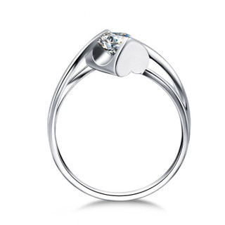 一搏千金（YBQianJin）BG010 18K金40分FG色钻石戒指 结婚戒指 婚戒