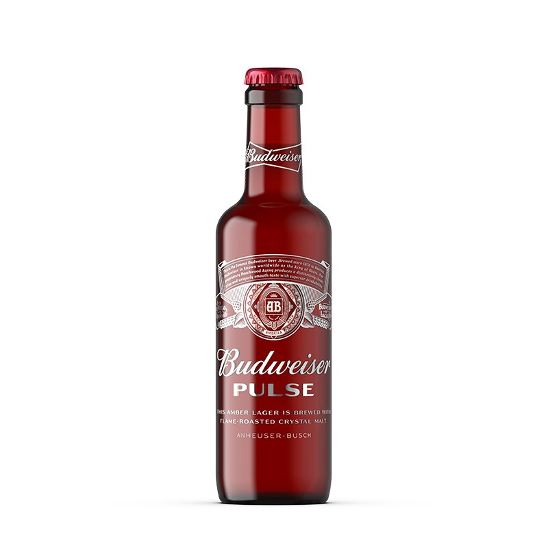 budweiser百威pulse魄斯啤酒定制268ml12瓶