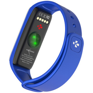 脉珂 （MyKronoz） 瑞士智能手环ZeFit3 HR活动追踪器（活动追踪&睡眠监测 心率感应）蓝色表带/银色表盘