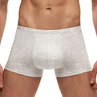 爱慕集团UM25U棉系列男士中腰平角内裤棉质一片式剪裁无侧缝 UM23AB1理石灰185