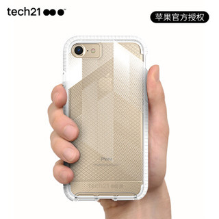 tech21苹果7P/8P手机壳 iPhone7/8 Plus防摔手机壳/保护套 3米防摔 都市时尚款 5.5英寸 白色