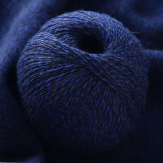 牧心 羊绒线毛线 21/3中粗线 手编机织均可 婴儿宝宝毛线 围巾线Z04 AB蓝