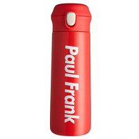 大嘴猴(Paul Frank)保温杯便携商务男女生车载学生情侣水杯一键弹盖儿童316不锈钢杯子500ml网红款PFD056