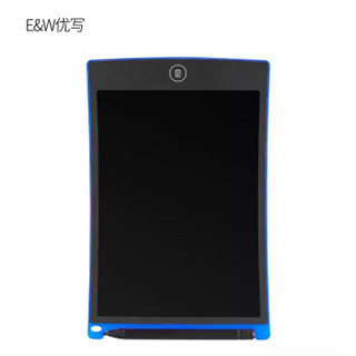 优写（E&W） 液晶手写板黑板儿童涂鸦绘画 电子写字板绘画板白板  8.5英寸 蓝色