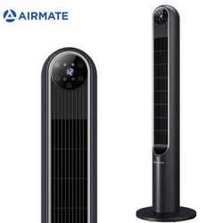 艾美特（Airmate）家用智能遥控定时电风扇/卧室静音摇头落地扇/室内通风塔扇/无叶风扇 CT-R5