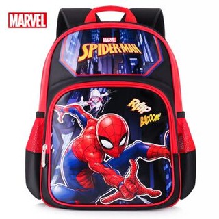 迪士尼（Disney）儿童书包男 1-3年级小学书包 蜘蛛侠包包 BA5463B 红色