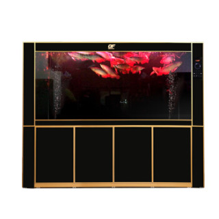 仟湖of专业龙鱼缸御龙殿iiis长度155cm白色超白玻璃缸水族箱底部过滤