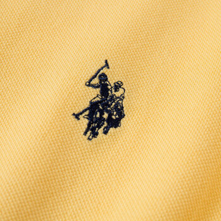 U.S. POLO ASSN. polo衫男士2019春夏新品多色纯棉潮流时尚短袖t恤1192101001 黄色 M