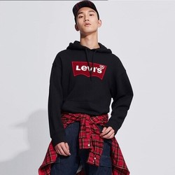 6号:Levi's 李维斯 LOGO贴布 56629-0000 连帽卫衣